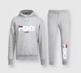 fendi tracksuit set ensemble de survetement regular fit fendi roma gray